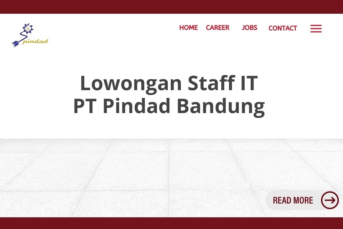 Lowongan Staff IT PT Pindad Bandung