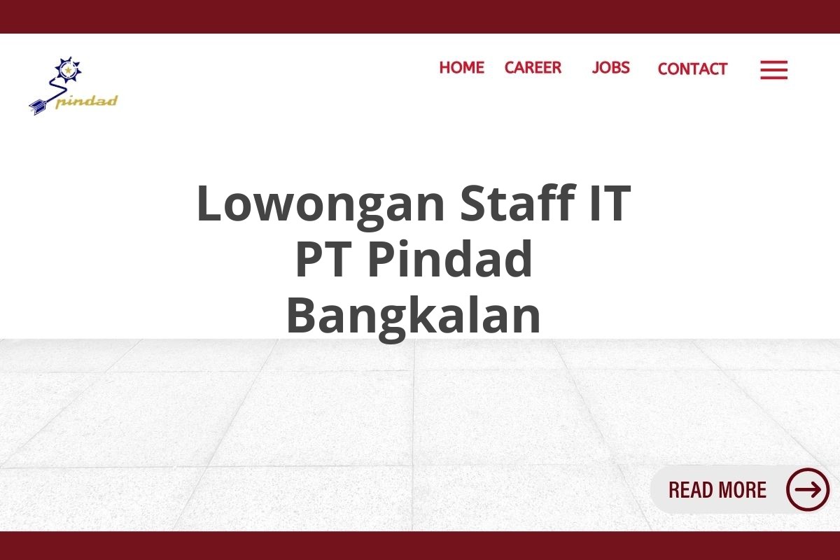 Lowongan Staff IT PT Pindad Bangkalan