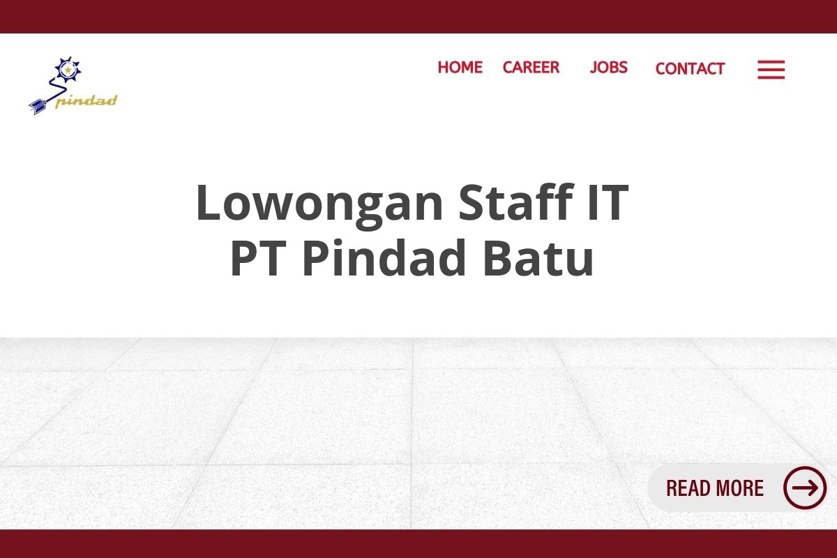 Lowongan Staff IT PT Pindad Batu