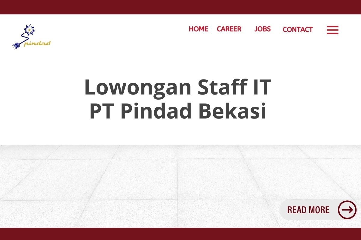 Lowongan Staff IT PT Pindad Bekasi