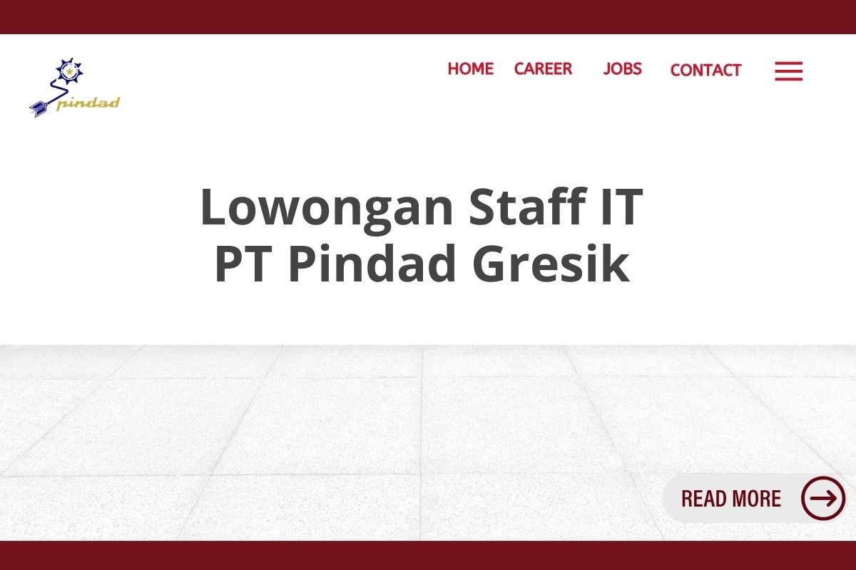 Lowongan Staff IT PT Pindad Gresik