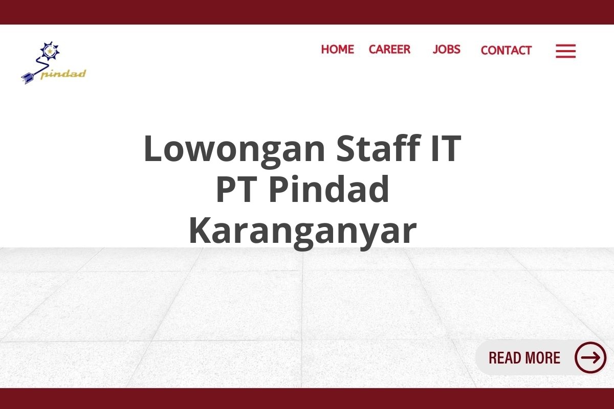 Lowongan Staff IT PT Pindad Karanganyar