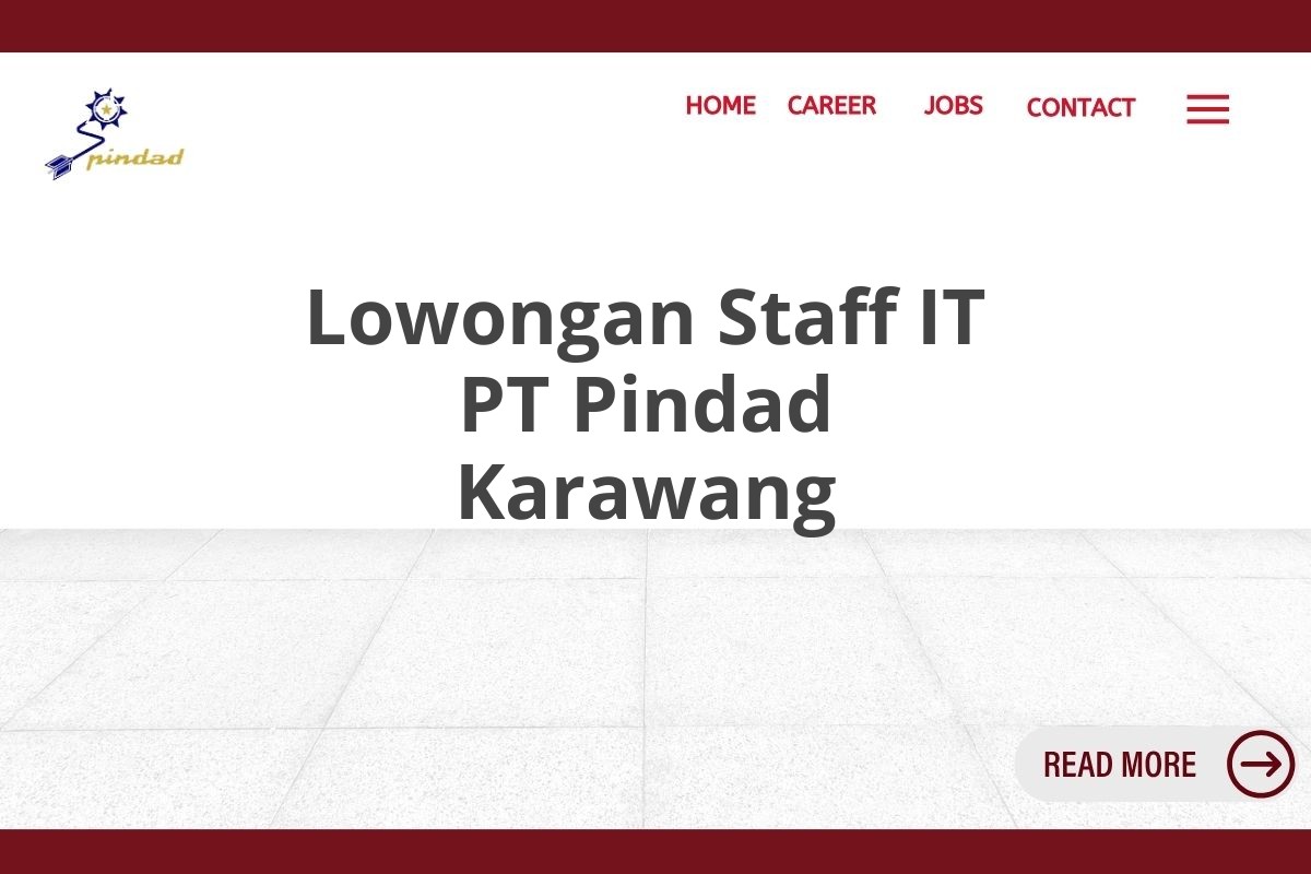 Lowongan Staff IT PT Pindad Karawang