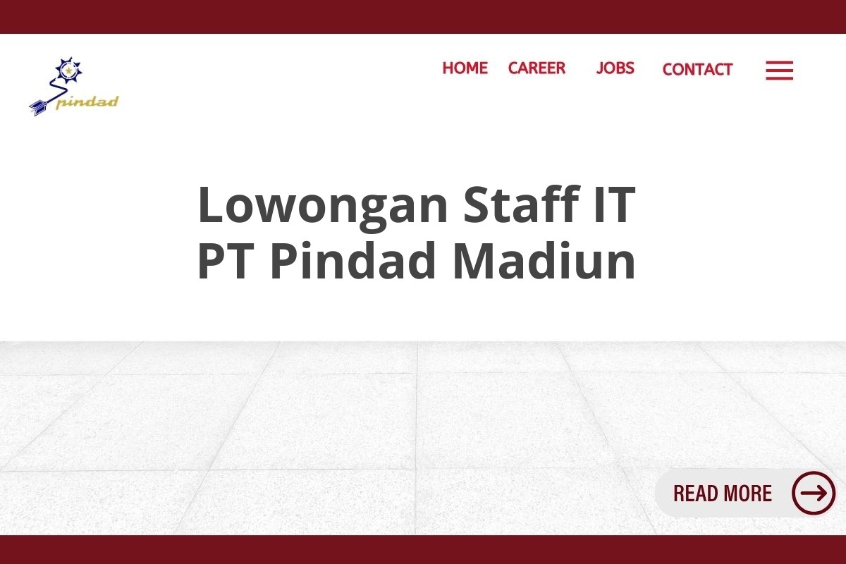 Lowongan Staff IT PT Pindad Madiun