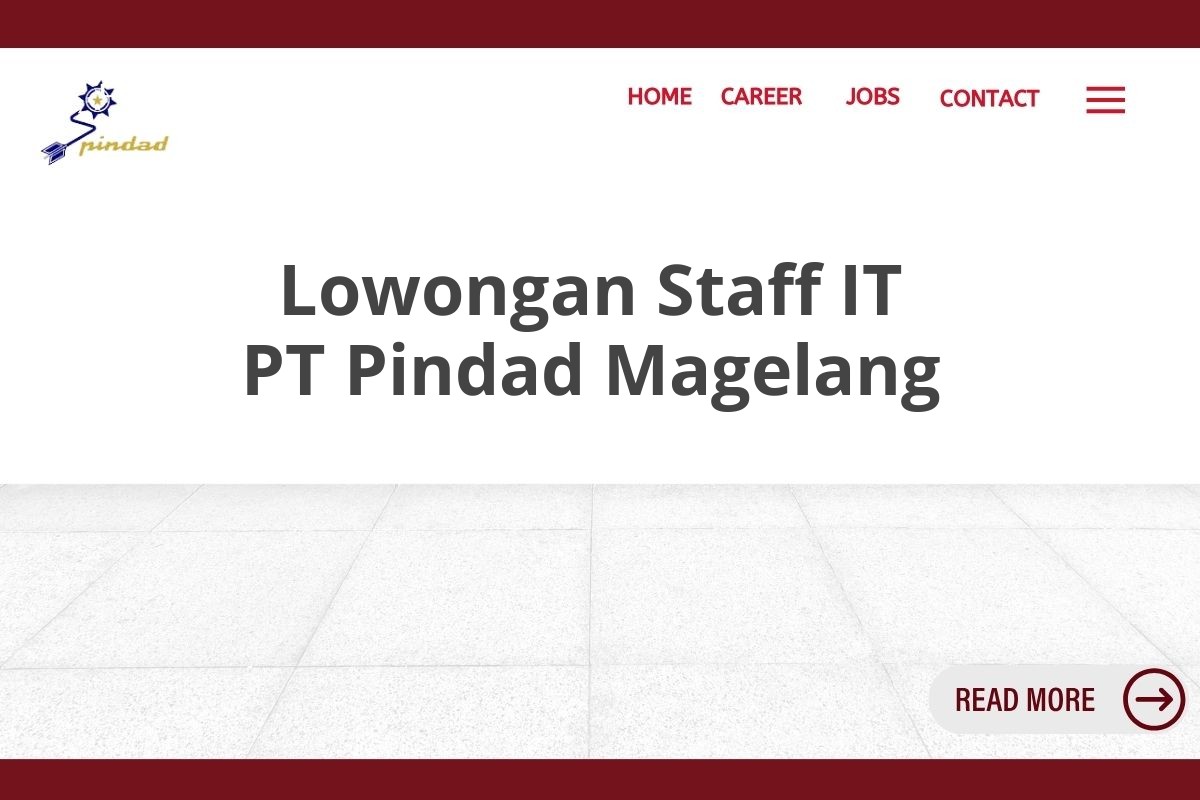 Lowongan Staff IT PT Pindad Magelang