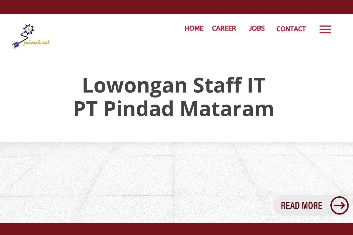 Lowongan Staff IT PT Pindad Mataram