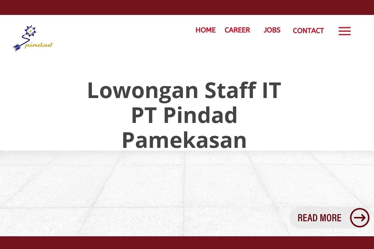 Lowongan Staff IT PT Pindad Pamekasan