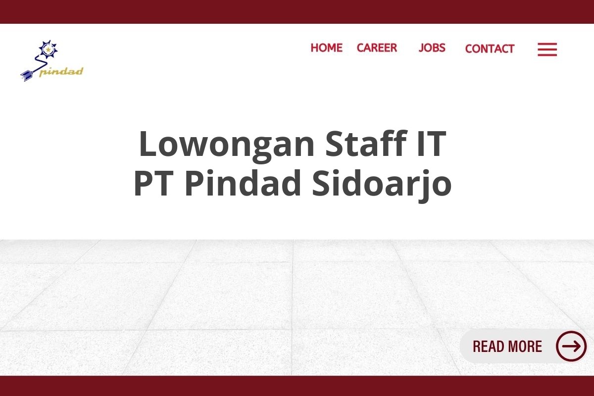 Lowongan Staff IT PT Pindad Sidoarjo